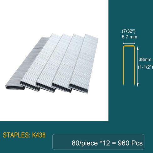 18 Gauge 1-Inch Length Brad Nails, Galvanized 1920 Counts for Electric Cordless Nail Gun (one Kinds of Package Box) (F25) in Kuwait