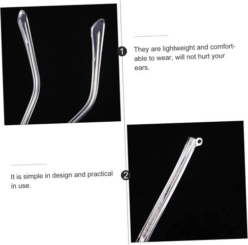 POPETPOP Eyeglass Replacement Arm- 1 Pair Universal Glasses Arm Replacement Legs Fashion Metal glasses replacement temple in Saudi Arabia