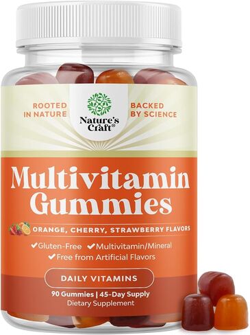 Potent Daily Multivitamin Gummies for Adults - Wellness Blend of Vitamin D A C E B12 Zinc and Biotin - Adult Vitamin Gummy for Energy and Immunity - Non-GMO Gluten Free and Halal - 180 Gummies in Kuwait
