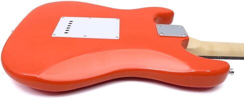 جيتار كهربائي 39 بوصة كامل الحجم مصنوع من الخشب الصلب SSS نمط الالتقاط للمبتدئين مجموعة كاملة مع الملحقات والحقيبة والأشرطة (فضي) in Kuwait