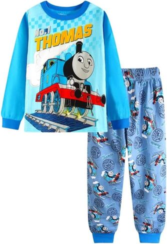 طقم بيجامات للأولاد 2-7T PJS ملابس نوم قطنية للأطفال طقم بيجامات نوم in Kuwait
