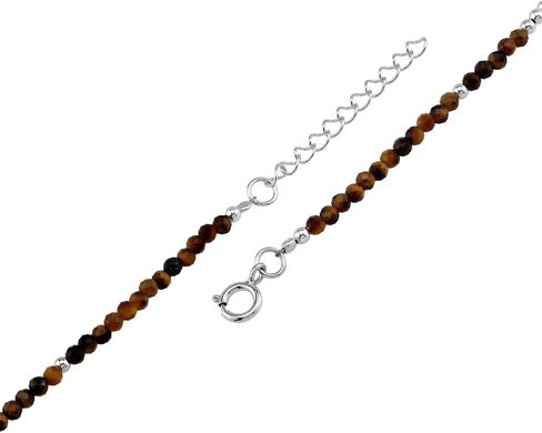 Silvershake 2MM Petite Natural Purple Amethyst Gemstone Bead 925 Sterling Silver Minimalist 9.5 to 10.5 Inch Adjustable Anklet Jewelry for Women or Teens February Birthstone Size 9.5 in Saudi Arabia