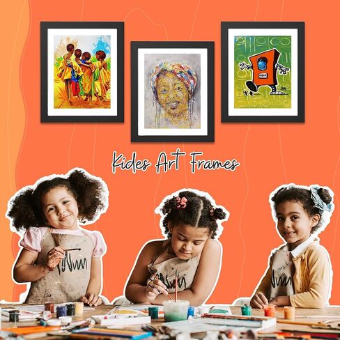 Nest & Nourish Kids Artwork Frame - Changeable Art Storage Decor - Free Coloring Pages - Children Mountable Art Display Schoolwork Crafts in Saudi Arabia