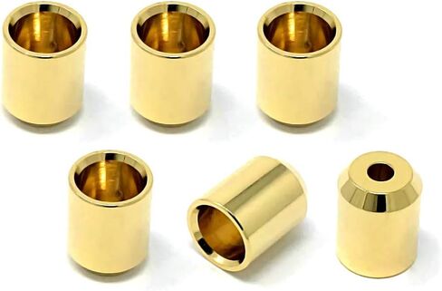 Gold Flush Mount No Lip String-Thru Body Ferrules for Electric Guitar (Set of 6) SF160-GLD in Kuwait