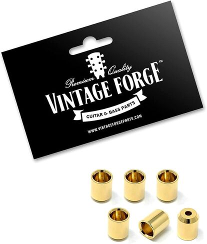 Gold Flush Mount No Lip String-Thru Body Ferrules for Electric Guitar (Set of 6) SF160-GLD in Kuwait