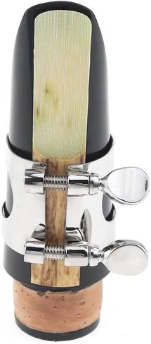 قطعة الفم OriGlam Bb Clarinet مع غطاء من القصب لقطع آلات النفخ، مجموعة قطع الفم التقليدية Bb Clarinet قطعة الفم الاحترافية للكلارينيت in Saudi Arabia