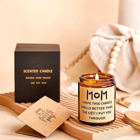Best Birthday Christmas Gifts for Mom from Daughter and Son, Funny Mom Birthday Gifts, Mom Christmas Gifts, Lavender Soy Scented Candles for Home Scented in Saudi Arabia