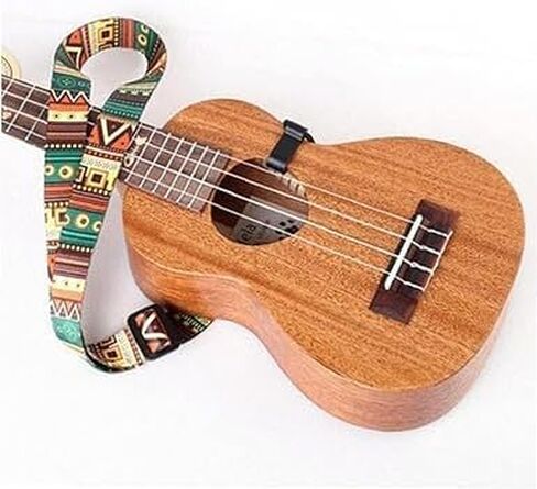 JJLFresheners 1 قطعة متعدد الألوان حزام القيثارة قابل للتعديل البوهيمي نمط الطباعة الشريط كليب على حزام الغيتار أداة الغيتار حبال الملحقات القيثارة الملحقات، الغيتار وباس الملحقات in Saudi Arabia