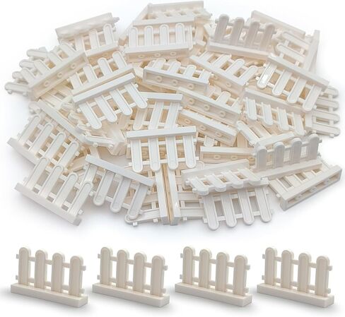 24pcs 1x8 Fences Building Block Toy Garden Farm Pieces Accessories in Saudi Arabia