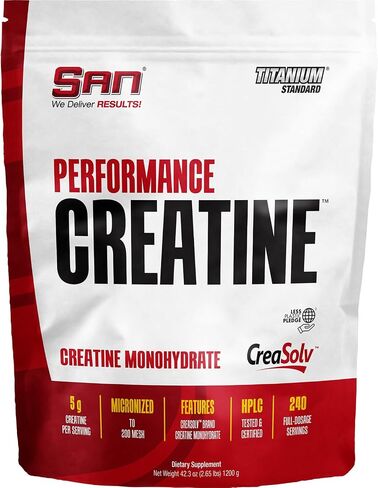SAN Performance Creatine 300g - يدعم نمو العضلات + الأداء الرياضي - 60 وجبة in Kuwait