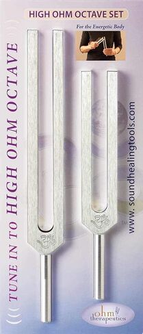 Ohm Therapeutics Sonic™ OHM Tuning Fork KIT for Crystal Clearing & Energy Practitioners (1088.8 Hz) Made in USA in Saudi Arabia