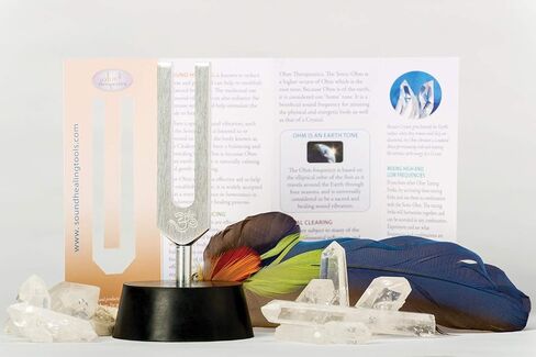 Ohm Therapeutics Sonic™ OHM Tuning Fork KIT for Crystal Clearing & Energy Practitioners (1088.8 Hz) Made in USA in Saudi Arabia