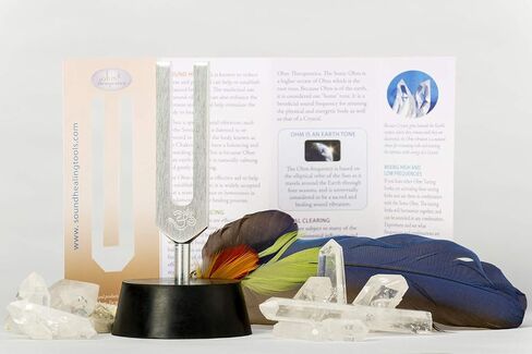 Ohm Therapeutics Sonic™ OHM Tuning Fork KIT for Crystal Clearing & Energy Practitioners (1088.8 Hz) Made in USA in Saudi Arabia