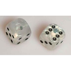 Allparts PK-3250-055 White Pearl. Dice Knobs
