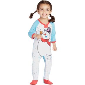 Frosty the Snowman Infant 'Frosty the Snowman Skates' Onesie Footie Sleeper, White, 24MO