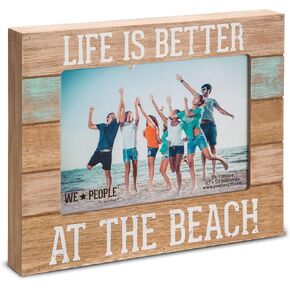 Pavilion Gift Company 67242 We People-Life is Better at The Beach Picture Frame, 5"x7"
