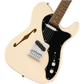 Squier Affinity Series Telecaster Thinline Electric Guitar - Olympic White with Laurel Fingerboard