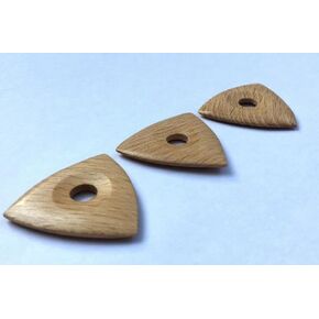 Guitar Picks Plectrum Boxwood Wood Triangular Model Handmade Lot of 4 pcs