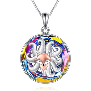 Vadmans Koi Fish Necklace Sterling Silver Fish Pendant Jewelry Gift for Women Girls