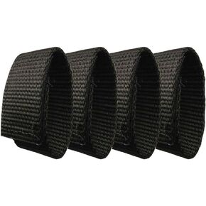 Fusion Tactical Military Police Patrol Belt Keeper Adjustment Strap Loop 1" Wide/7" Long Set of 4 Black