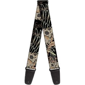 Buckle-Down GS-W30275 Guitar Strap - BD Die Hard Skull 02, 2" Wide & 29-54" Length