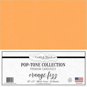Cardstock Warehouse Pop Tone Lemon Drop Matte Premium Cardstock Paper - 12 x 12" - 100 Lb. / 270 Gsm - 25 Sheets