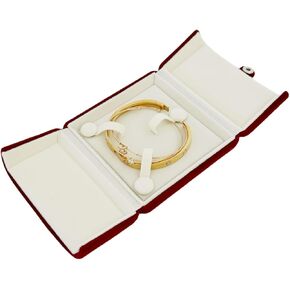 Svea Display Dark Red Maroon Premium Quality Velvet Jewelry Box Present Case for Brooch Pin Wedding Birthday Present Packaging