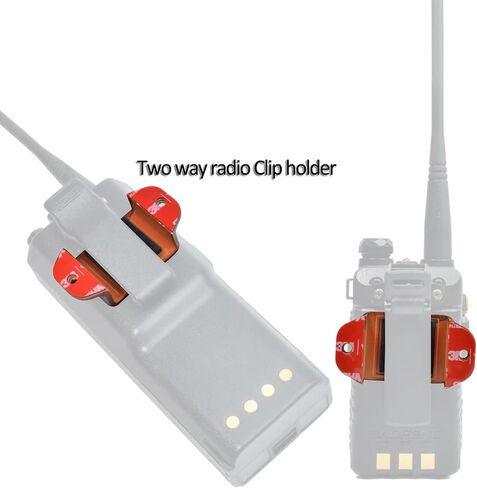 HYS Walkie Talkie Single Side Radio Car Mount, Car Radio Mounting Kit with Screws for Handheld CB & VHF UHF Handheld Two-Radio with Belt Clip (Packing of 4pcs) in Saudi Arabia
