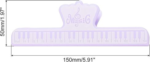 MECCANIXITY Music Book Clip Page Holder ABS for Piano Music Reading Stand Music Book Sheet Important Documents Purple in Saudi Arabia
