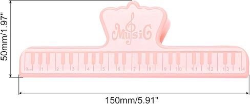 MECCANIXITY Music Book Clip Page Holder ABS for Piano Music Reading Stand Music Book Sheet Important Documents Purple in Saudi Arabia