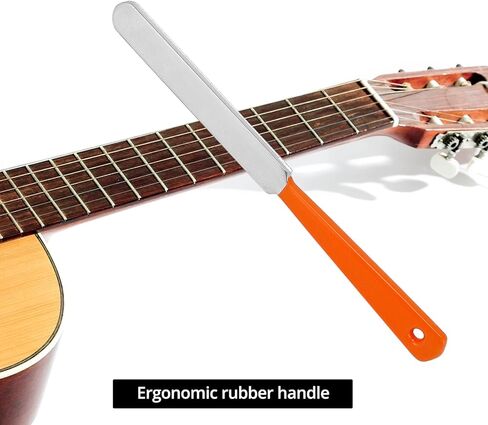 مجموعة أدوات صيانة وإصلاح الجيتار من QWORK، تتضمن ملف تاج الحنق، وشعاع التسوية، والروك، وموزعات الأوتار، وواقي لوحة الأصابع، وأوراق الصنفرة البديلة، وحقيبة تخزين in Kuwait