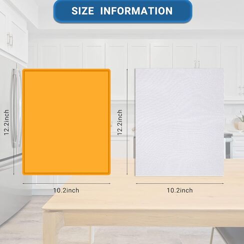 4 قطع من سجادات تجفيف السيليكون مع حافة و8 قطع من شبكة تجفيف السيليكون مع ملعقة مجانية - متوافقة مع Cosori CP267-FD، بطانة مربعة قابلة لإعادة الاستخدام لتجفيف الطعام لبيض اللحوم والفواكه (أحمر) in Kuwait