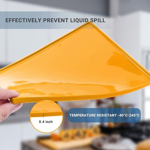 4 قطع من سجادات تجفيف السيليكون مع حافة و8 قطع من شبكة تجفيف السيليكون مع ملعقة مجانية - متوافقة مع Cosori CP267-FD، بطانة مربعة قابلة لإعادة الاستخدام لتجفيف الطعام لبيض اللحوم والفواكه (أحمر) in Kuwait