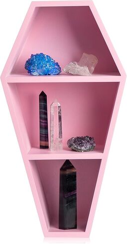 MANNY'S MYSTERIOUS ODDITIES Coffin Shelf Spooky Coffin Decor Goth Shelf - Black Coffin Shelves All 14 by 7 Inches in Saudi Arabia