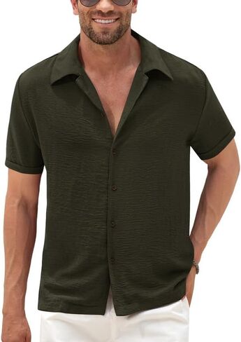 قميص Arvilhill الصيفي الرجالي الكاجوال الكوبي in Kuwait