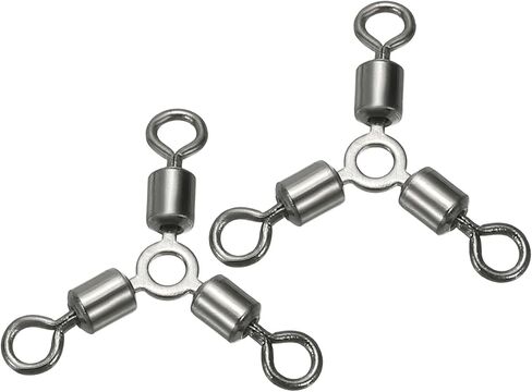 PATIKIL 3 Way Swivel Cross Line T Turn Rolling Terminal Tackle for Catfish Surf Rig Saltwater Freshwater Fishing in Saudi Arabia