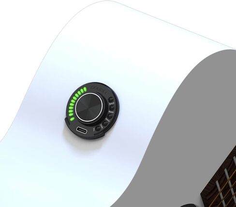 محول طاقة بلوتوث صوتي لاقط الجيتار OS1، تقنية الرنين الأسود YOVDA لاقط الاهتزاز، واجهة المستخدم الرسومية EQ الرقمية مع تأخير جوقة الصدى ووظيفة الميكروفون in Kuwait