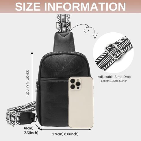 حقيبة ميس لولو سلينغ للنساء، حقائب صدر جلدية مضادة للسرقة ومحفظة كروس للسفر المدرسي in Kuwait