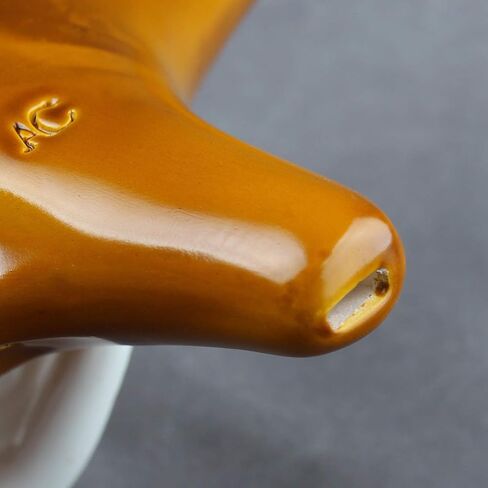 Unique Burning Ocarina 12 Agujeros Glossy Glaze 12 Holes Professional Ocarina brillante en alto (Yellow) in Kuwait