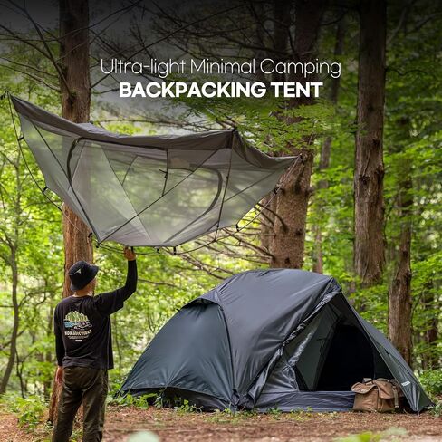 1-2 Person Tents for Camping, Lightweight Backpacking Tent Double Layer Waterproof Two Doors Camping Tent for Outdoor Hiking Camping Mountaineering Travel in Saudi Arabia