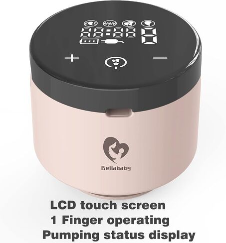 Bellababy Wearable Breast Pump Hands Free,Touch Screen Shows Pumping Time and Intensity,Quiet and Pain Free,4 Modes 9 Levels of Comfortable Suction.(24mm) in Saudi Arabia