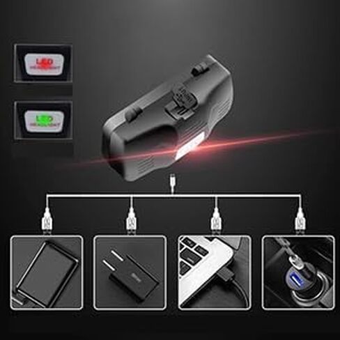 WINDFIRE Green Light Headlamp Rechargeable Zoomable Motion Sensor in Saudi Arabia