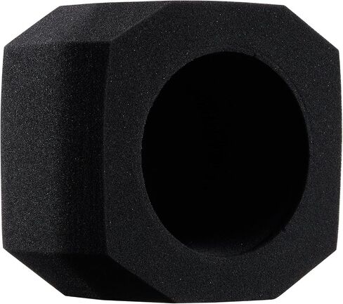 VEVOR Microphone Isolation Ball, High-Density Acoustic Foam, Windscreen Isolation Shield with Dual-Layered Pop Filter, for φ1.57 to 2.36 in Microphones Vocal Isolation Booth Noise Reflection Reduction in Saudi Arabia
