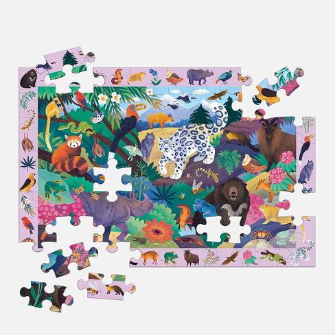 Mudpuppy African Safari — 64 Piece Search & Find Puzzle Jigsaw Puzzle Featuring Diverse Safari Animals and Over 40 Hidden Images to Find for Ages 4+ in Saudi Arabia