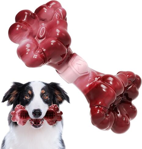 Indestructible Dog Chew Toy for Aggressive Chewers, Extreme Tough Nylon Dog Chew Toys for Large Dogs, Durable Dog Bone Toy for Medium/Large Breeds, Teething & Keep Dog Busy in Saudi Arabia