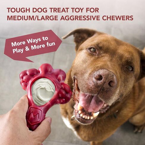 Indestructible Dog Chew Toy for Aggressive Chewers, Extreme Tough Nylon Dog Chew Toys for Large Dogs, Durable Dog Bone Toy for Medium/Large Breeds, Teething & Keep Dog Busy in Saudi Arabia