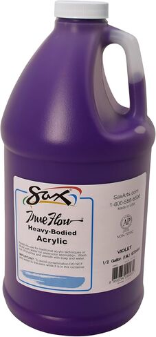 Sax True Flow Heavy Body Acrylic Paint, 1/2 Gallon, Violet - 439292, 64 Fl Oz (Pack of 1) in Saudi Arabia