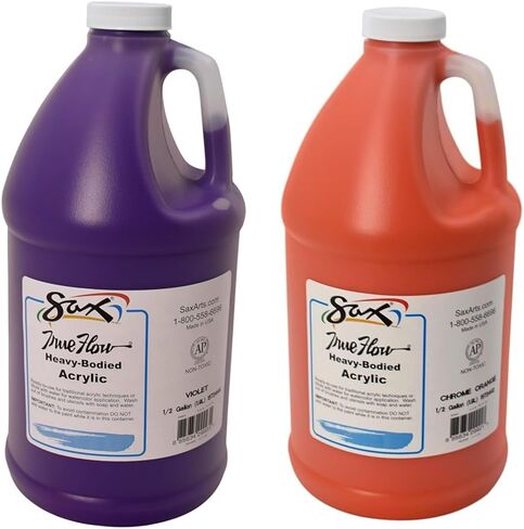 Sax True Flow Heavy Body Acrylic Paint, 1/2 Gallon, Violet - 439292, 64 Fl Oz (Pack of 1) in Saudi Arabia