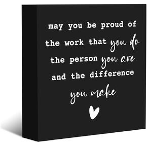 Inspirational Sign Rustic Wooden Box Sign,Bedroom Decor Farmhouse Home Decor,Wood Block Plaque Desk Decor, Shelf Table Office Decoration for Guest Room Living Room Bedroom,Smarter Than You Think in Kuwait