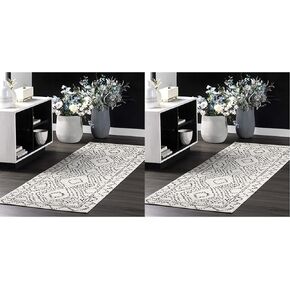 nuLOOM Mila Moroccan Diamond Trellis Area Rug, 6' Round, Grey